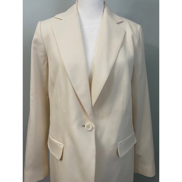 Pendleton Virgin Wool Cream Colored Blazer Womens Size 8 - Picture 3 of 9